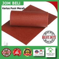 IMP Sanding Sheet Abrasive Sand Paper Red For Wood Sanding Dry Work Timber Wood Kertas Pasir Merah (