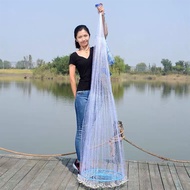 แหฝรั่ง พร้อมจานร่อน-300ซม ใช้ง่ายแข็งแรง อุปกรณ์จับปลา แหจับปลา แหจานบิน แห่จับปลาฝรั่ง แหตกปลา ตาข่ายดักปลา แหหว่าน แหไทยถูกๆ แหทอดปลา แห่จานบินฝรั่ง