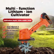 Lithium Battery Micro-Tiller Weeding Loosen the soil Small Tiller Plow machine Electric Rotary tille