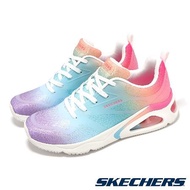 Skechers 休閒鞋 Tres-Air Uno-Hazey Sunset 女鞋 白 彩色 氣墊 厚底 增高 177419WMLT