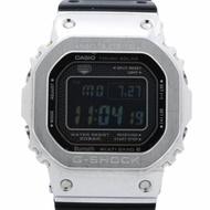 卡西歐 G-SHOCK 全金屬 5000 系列 GMW-B5000-1JF 黑色銀色不銹鋼男士數位手錶