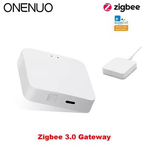 ONENUO eWelink Zigbee Gateway Smart Home Automation Hub ZigBee Bridge for eWelink Door/PIR/Water/Tem