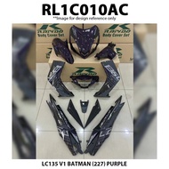 Cover Set Rapido LC135 V1 Yamaha Batman (227) Red Purple Black LC4S Accessories Motor LC135 V1 Cover