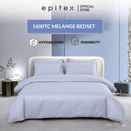 (New Arrival) Epitex Melange 1600TC Tencel Blend Dobby | Fitted Sheet Set | Bedding | Bedsheet Set |