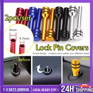 2pcs Universal Aluminum Alloy Auto  Car Door Lock Pins Knob Car Truck Interior Door Lock Pins Knob