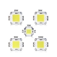 หลอดไฟไดโอด LED แบบรวม10W 20W 30W 50W 100W ชิปไดโอดหลอดไฟ DC 12V 32V สำหรับ DIY ฟลัดไลท์ลูกปัด LED 10ชิ้น