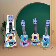 SEPTEMBER Animal Ukulele Guitar Toy, Ukulele 4 Strings Simulation Ukulele Toy, School Play Game Adjustable String Knob Nylon Strings Playable Small Guitar Toy Children Toys