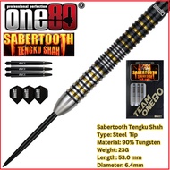 One 80 Dart Steel Tip Dart Sabertooth Tengku Shaft 23G