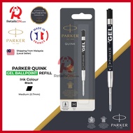 Parker Refill GEL Ballpoint Black - (M) (Quinkflow) / GEL Ball Point Pen Refill 1pc Black (ORIGINAL)