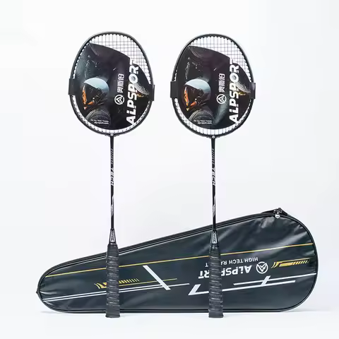 ALP RR 6U G4 Graphite Carbon Fiber Badminton Racket Ultra Light Durable for Men Women Pro Training w