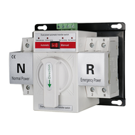 สวิตซ์สลับแหล่งจ่ายไฟ อัตโนมัติ ระบบไฟฟ้าสำรอง ATS Automatic Dual Power Transfer Switch 2P 63A