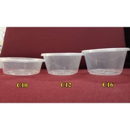 [±50pcs] EC Disposable PP Round Plastic Container - 10oz/ 12oz/ 16oz