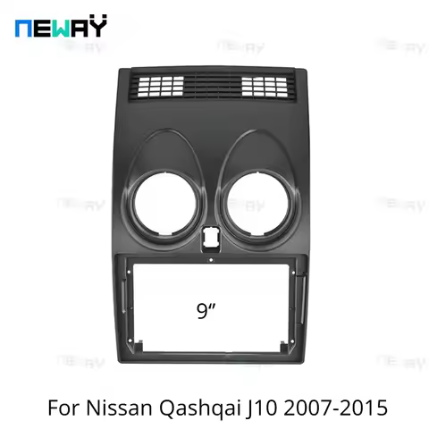 9" 2 Din Car Radio Fascia Panel Dash Mounting Frame For Nissan Qashqai J10 2007-2015 Mounting Instal