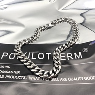 Hip Hop Cuban Chain Necklace European and American Titanium Steel Thick Chain Personality Rap Street