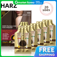 HAARAZ | Haraz Shampoo-Type Ampoule Hair Dye Black 20 Applications /Dyeing Shampoo /5-Minute Self-Dy