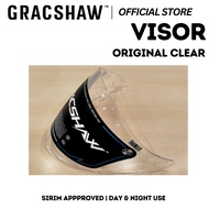 (VISOR) Gracshaw Helmet Visor Clear Original Visor Transparent For All Models G535 G838 G555 G828 G6