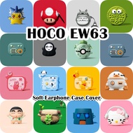 【imamura】For HOCO EW63 Case Casing Soft Silicone Niche Cartoon Styling Earphone Case Cover NO.2