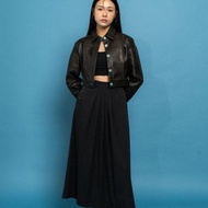 短版皮褸 Cropped leather jacket