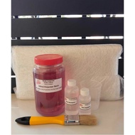 Fiberglass Set (F7) - 500ml Resin, 60cc Hardener, 1/2kg CSM, Brush, Cup w/ 30ml Wax Sol