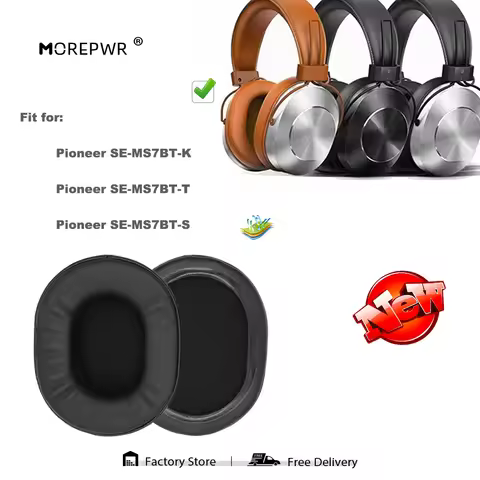 Replacement Ear Pads for Pioneer SE-MS7BT-K SE-MS7BT T S Headset Parts Leather Cushion Velvet Earmuf