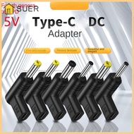 SUER Type C to DC Jack Plug, 5V 9V 12V Converter USB C PD to DC Power Connector, Type-C PD Converter