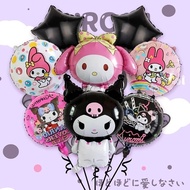 8pcs Kuromi My Melody Balloons Set Party Supplies Needs Round Star Foil Balloons 8in1