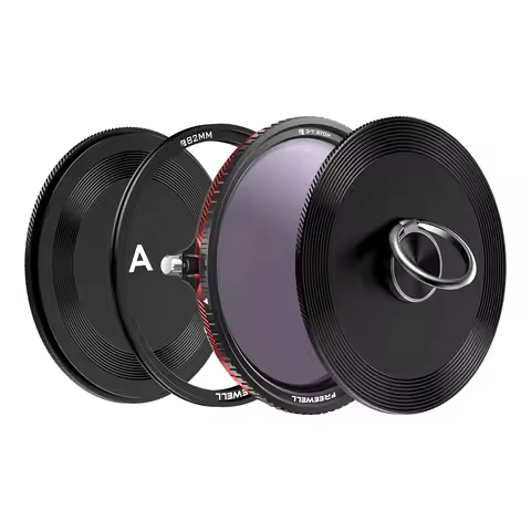 Freewell V2 Magnetic Hybrid VND/CPL 3-7 Stops Filter - Digital Cameras Premium Quality Adjustable VN