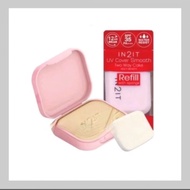 IN2IT Refill UV Cover Smooth Two Way Cake Code 04(VCR)+ Free Gift AXE Perfume (Exp 12/2025)