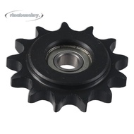 RINABONSINY Chain Idler Sprocket, C45 Carbon Steel 13 Tooth Convex Idler Gear, Durable 10mm Bore 1/2