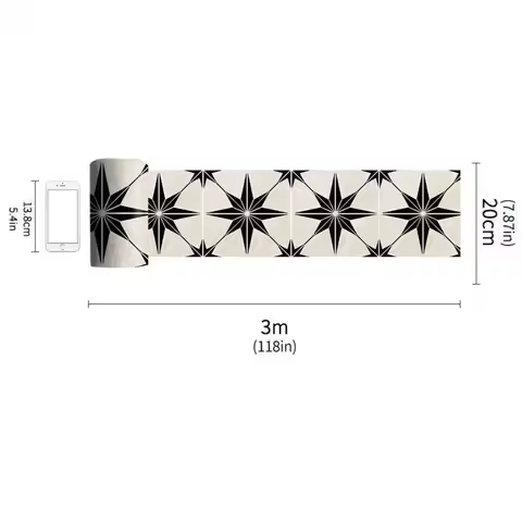 Vinyl Floor Sticker Waterproof Floor Decal Retro Waterproof Vinyl Tile Sticker for Kitchen Bathroom 