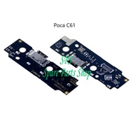 Compatible Poco C61 Charging Board USB Charger Port Pin Mic Handfree Jack