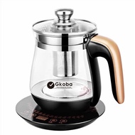 ♞{English Version } Gkoba Multifunction health pot MALAYSIA PLUG 1.8L Glass electric kettle 养生壶全自动多功