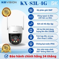 KBVISION 3MP 4G Outdoor Camera – Mini PTZ, 2-Way Talk, Full Color, AI, Alarm [KX-S3L-4G]