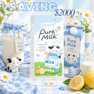 Pure Milk Savings Challenge $2000 | A6 Cash Envelope Savings Tracker | 6pcs Savings Challenge | Reus