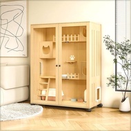 Indoor Cat Villa Cat Villa Cat Cage Household Panorama Cat Cabinet Wooden Cat House Cat House Indoor