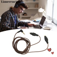 LIMERENCIA Earphone Replacement Cable, Low Loss OFC 3.5mm Plug Headphone Sound Cable, Flexible Earbu