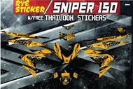 Decals, Sticker, Motorcycle Decals for Yamaha Sniper 150,007,