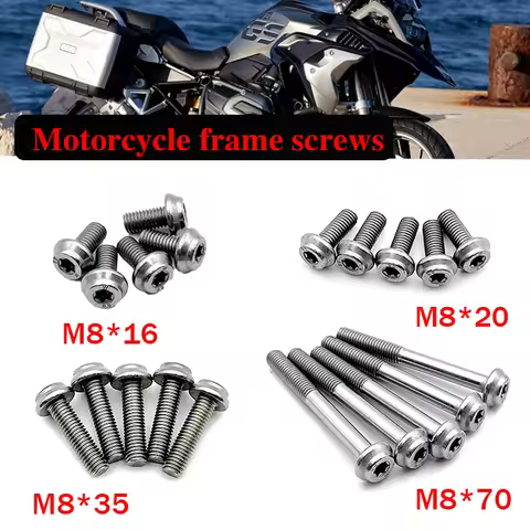 M8 Motorcycle Body Frame Screws For BMW R1200GS R18 F750GS F850GS/ADV F900R/XR C400 Rninet R1300GS R