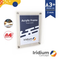 Acrylic Frame A3+ 2mm / A3 plus custom acrylic wall Frame