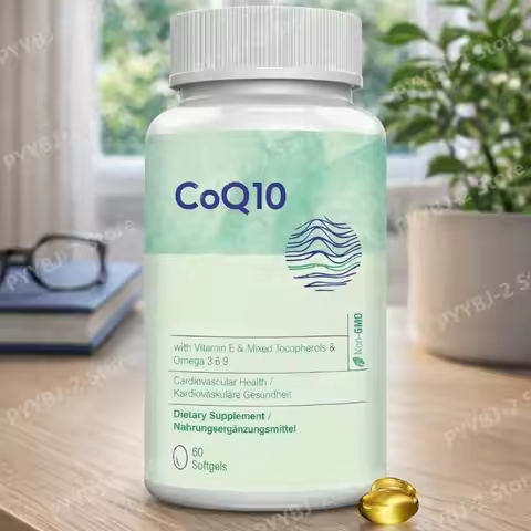 CoQ10 Softgels High Absorption Ubiquinol Supplement Reduced Form Enhanced with Vitamin E and Omega 3
