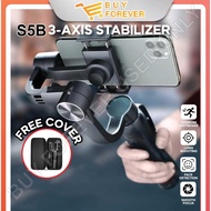 (Free Cover) S5B 3 Axis Bluetooth Handheld Gimbal Stabilizer Video Record Smartphone Gimbal for Smar