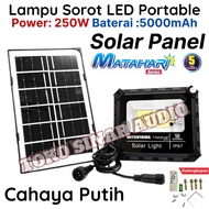 FLOOD LIGHT LED SOLAR MITSUYAMA seri MATAHARI Solar light Lampu Sorot Tahan Air 250W Baterai Tanam L