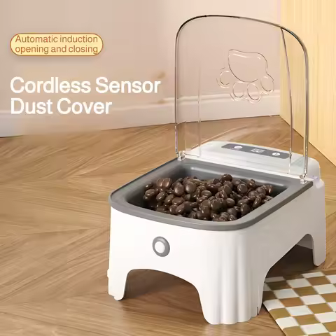 2025 New Smart Control Pet Induction Feeder Ngo Automatic Induction Cover Opening Moisture-Proof Nec
