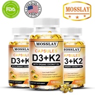 MOSLAY Vitamin K2 D3 Vitamin Capsules 5000IU, Immunity & Heart Health - 30/60/120 Vegetarian Capsule
