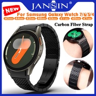 Carbon Fiber Strap For สาย Samsung Galaxy Watch 7/6/5/4 40mm 44mm สาย Carbon Fiber Pattern Watchstra
