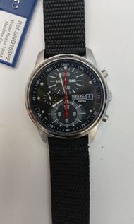 ( 全球唯一全新貨 ) Vintage Seiko SNDA65 7T92-0MB0 Military Chronograph W/Nylon Strap ( 35mm )