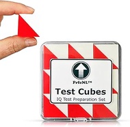 PrfcNL IQ Test Cubes (Red and White) – 9 Kohs Cubes, Practice for Block Design Test, WAIS IV and WIS