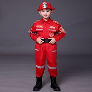 Children's fire suit Halloween role-playing little fireman performance suit boys and girls fireman experience suit