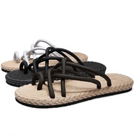 Weave Design Men PVC Slippers Wear Resistance Beach Shoes