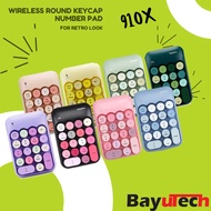 BAYU MOTIAN X910 2.4GHz Wireless Mini Compact Layout Round Keycaps Numeric Keyboard Silent-typing, U